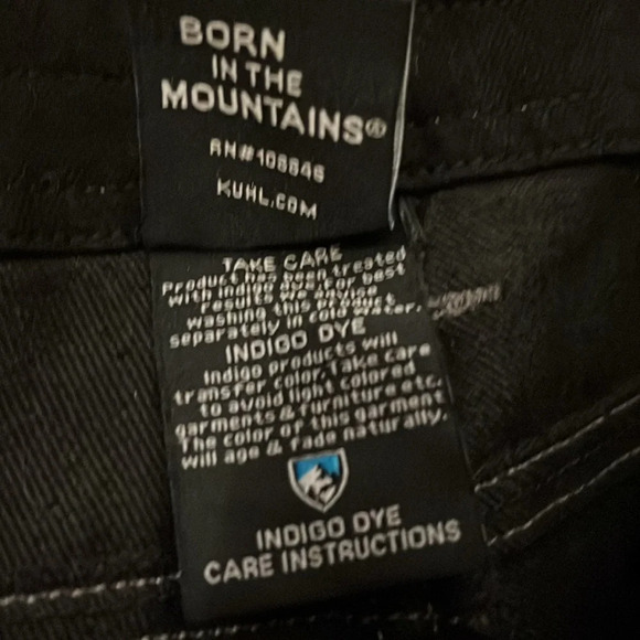 KUHL Legendary Pants Denim Black Jeans Size 12 Long - Picture 4 of 11
